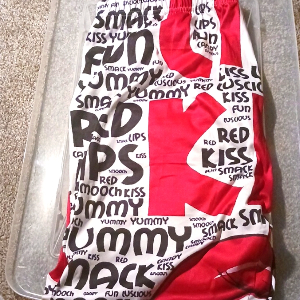 Leggings for Women (Red/White/Black) Print